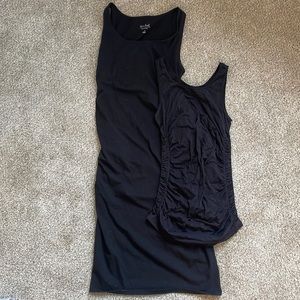 Black Maternity Dress & Tank Top